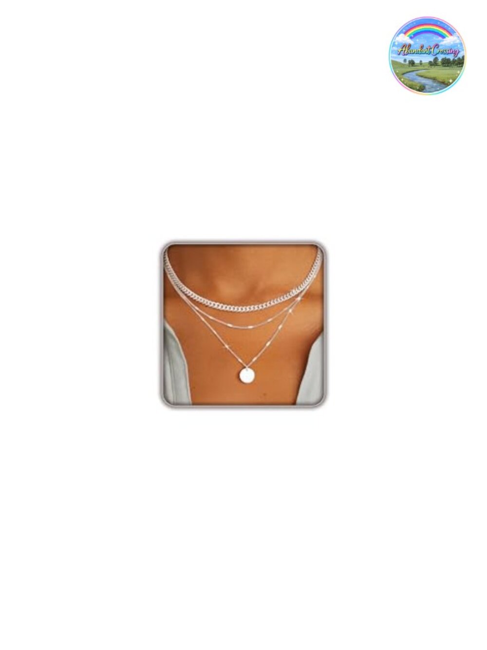 14K Gold Plated Layered Necklace Set, 3-Piece Stackable Chain Necklace